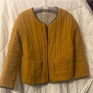 MO VINT Mustard Quilted Jacket (XS)